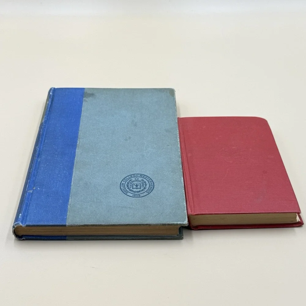Set of 2 Antique Books Song Opera Music Decorative Hardcover Display Decor VTG
